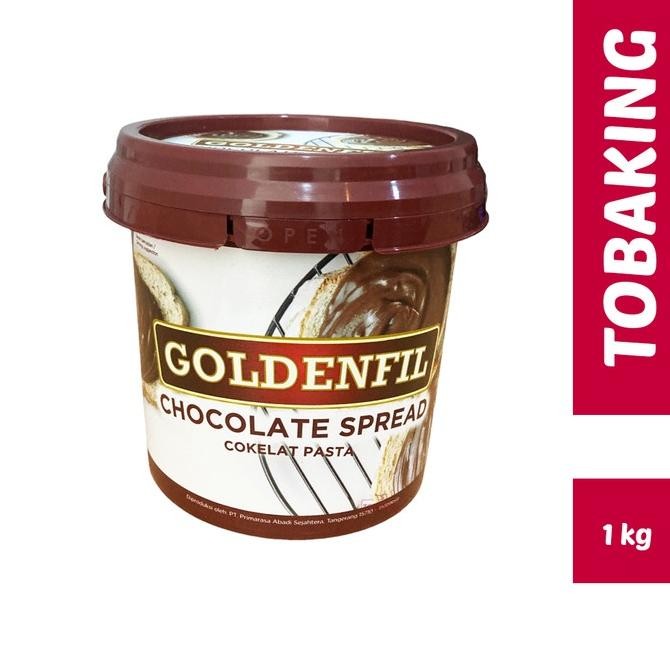

Goldenfil Chocolate Spread 1kg Selai Coklat Pasta