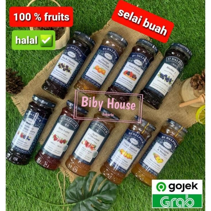 

SELAI BUAH ST DALFOUR 284 GR 100 % FRUIT SPREAD ORIGINAL HALAL