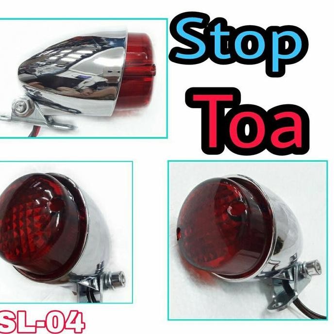 Lampu Stop Mini Jadul Toa Chrome Forsale
