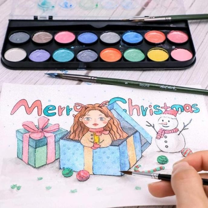 

Mont Marte Metallic Watercolor Set 17 / Cat Air Metalik