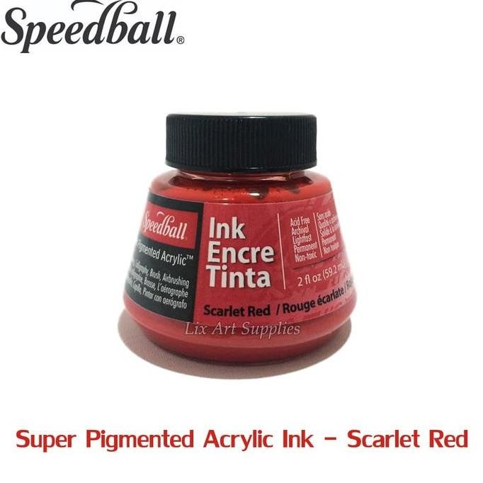 

Speedball Pigmented Acrylic Ink - Scarlet Red 2 Oz (59Ml)