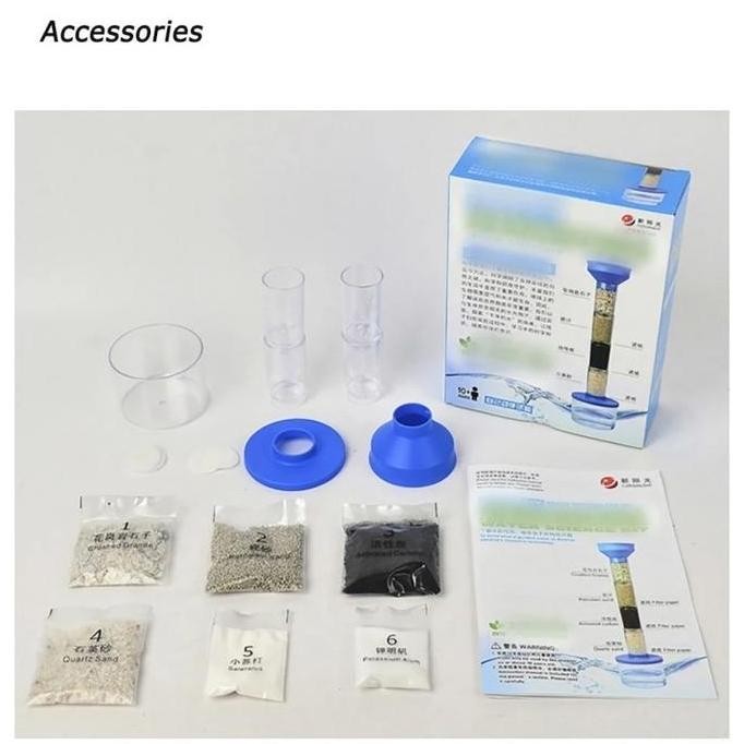 1Set Filter Water Water Purifier Air Minum Filter Mineral Water Purifier Kit Sains Sistem Pemurnian 