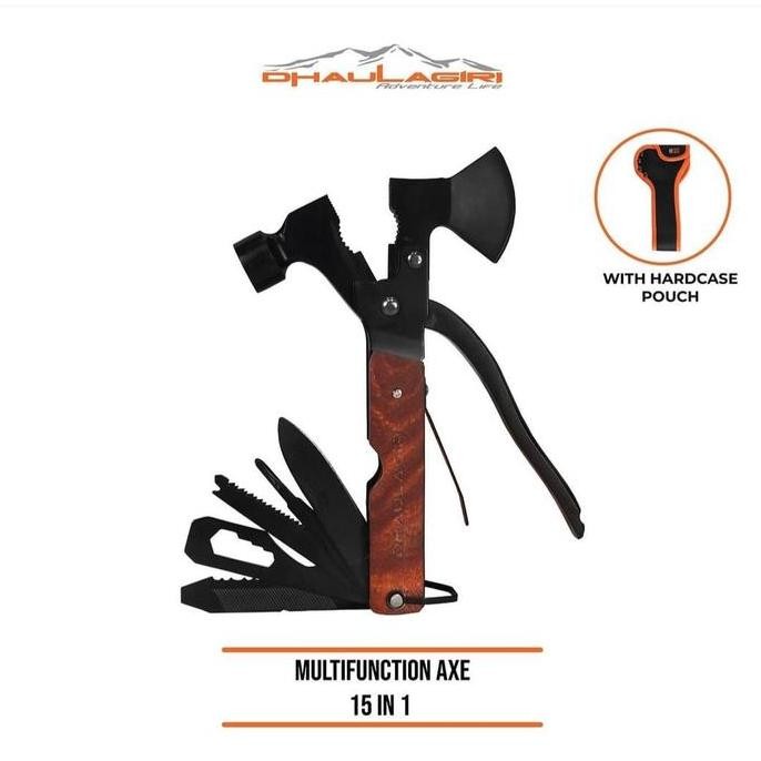 Kapak Palu Multifungsi Axe Dhaulagiri 15 In 1 Kapak Camping Survival Co