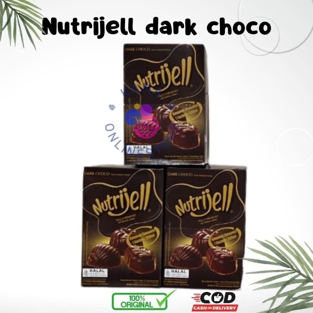 

[PAK] Nutrijel Coklat (12x20gr) / Nutrijell Dark Choco (12x12gr) PER PAK ISI 12 SAC