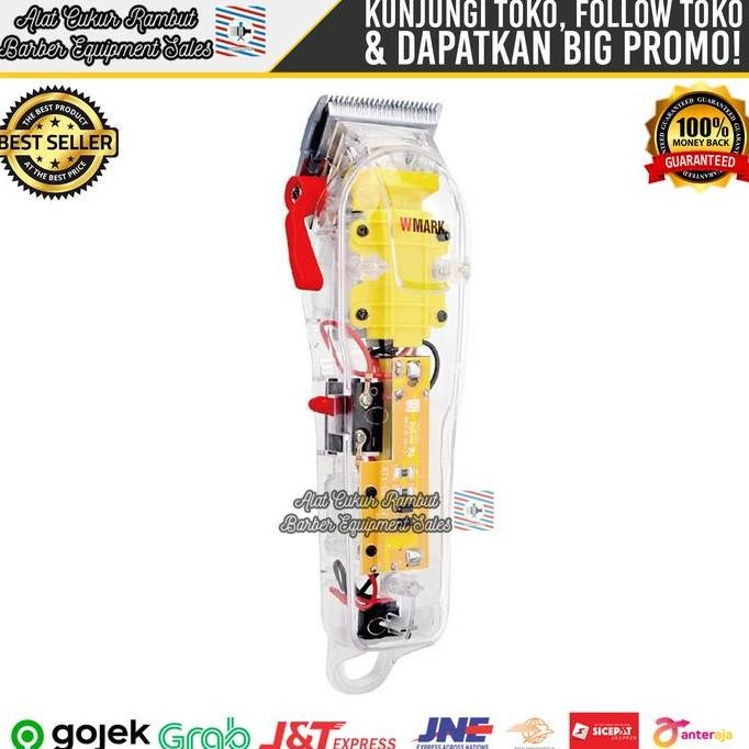Alat Mesin Cukur Rambut Hair Clipper WMARK NG 108 Transparan Original Kumis Sisir [terbaik]