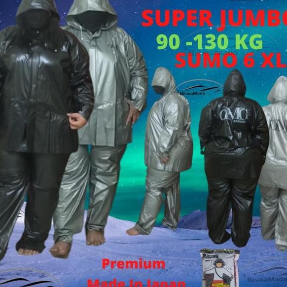 Jas Hujan Mantel Ukuran 6Xl 6 Xl Jumbo Besar 90 130 Kg Omg