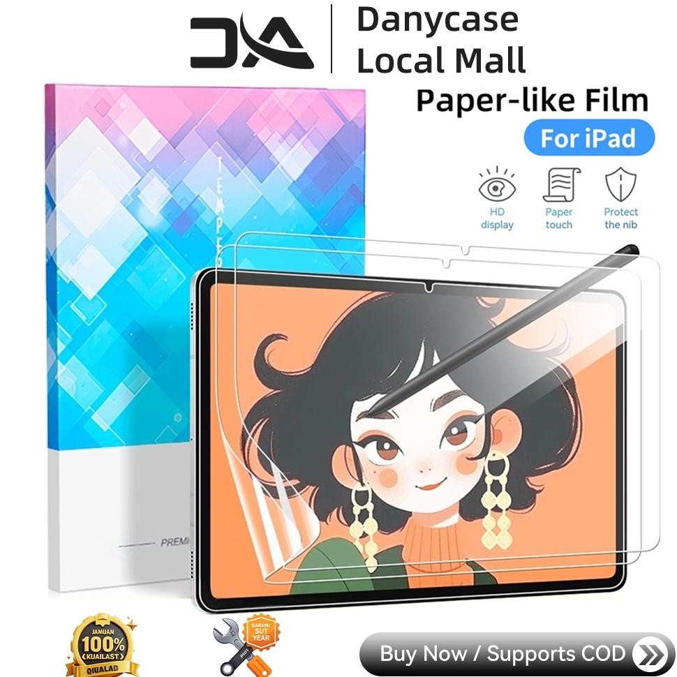 Promo Danycase Paper Film Like Screen Protector For Ipad Gen 10/11 Ipad Gen 9 Ipad Gen 5Th 6Th 9.7In