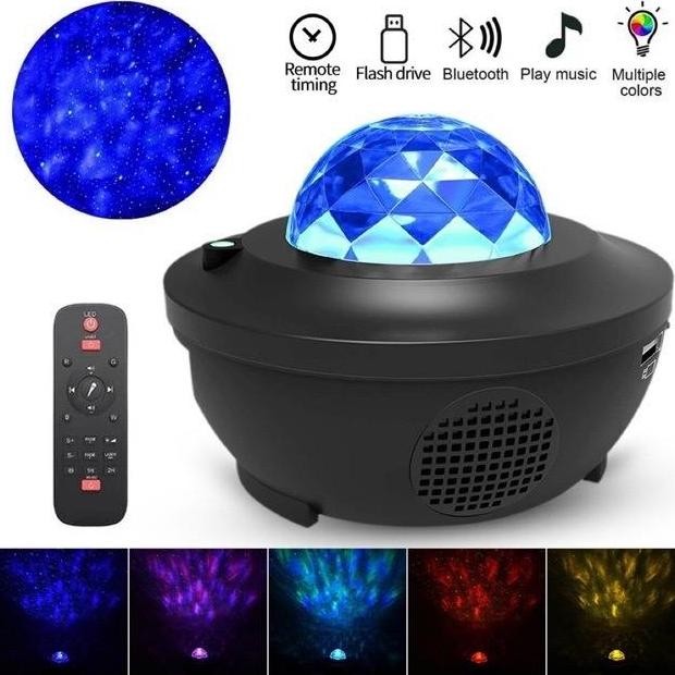 Lampu Proyektor Bintang Angkasa / Star Projector / Nebula Speaker / Lampu Proyektor Bintang New Stok