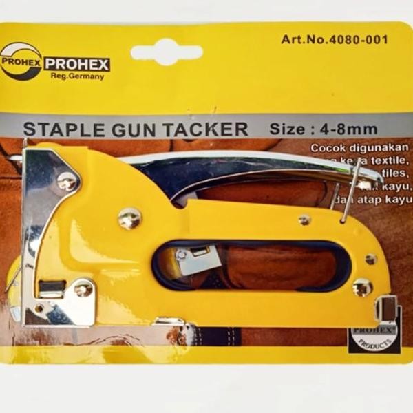 

Prohex Staples Tembak Hekter Staple Gun Tacker 4-8Mm 4080-001 Co