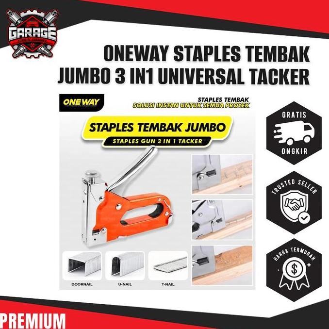 

Staple Tembak Jumbo 3 In 1 Alat Tembak Staples Serbaguna Binder Co