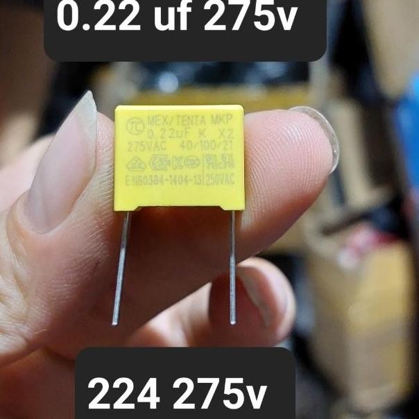 224 220 220N 0.22UF 0.22 220NF 275V KAPASITOR BUKAN 400 450 400V 450V