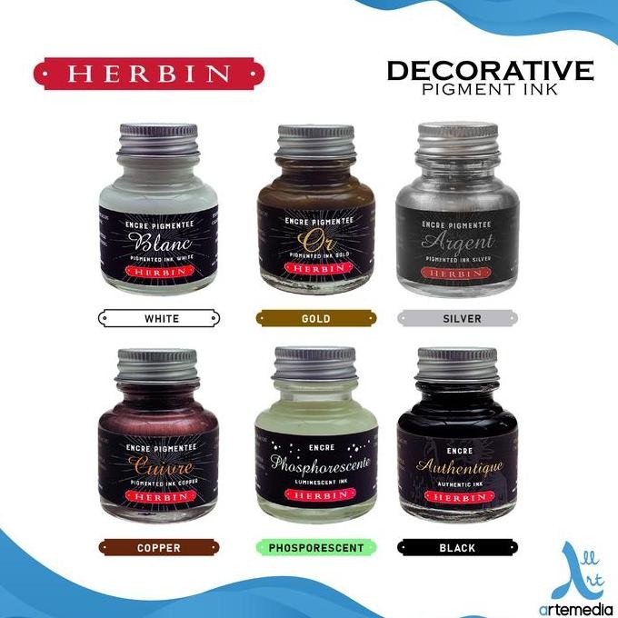 

TERLARIS! Tinta Kaligrafi Herbin Decorative Pigment Ink Calligraphy Drawing