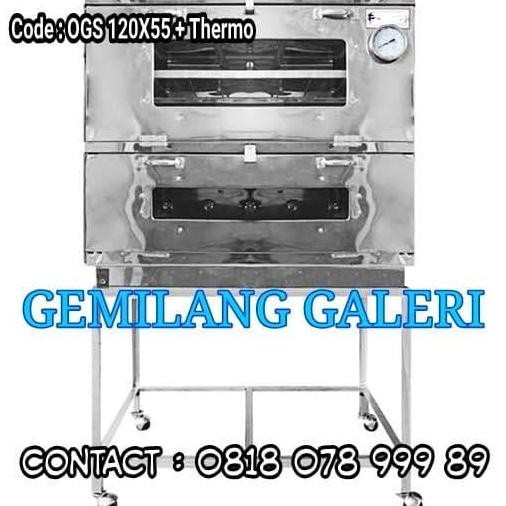 Oven Gas Stainless Steel 120 x 55 + Thermo