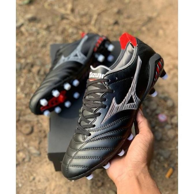 Sepatu Bola Mizuno Morelia Neo 3 Black Red FG
