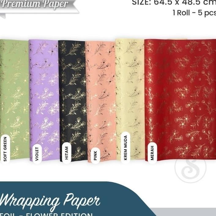 

Kertas Kado Foil L 5 Lembar