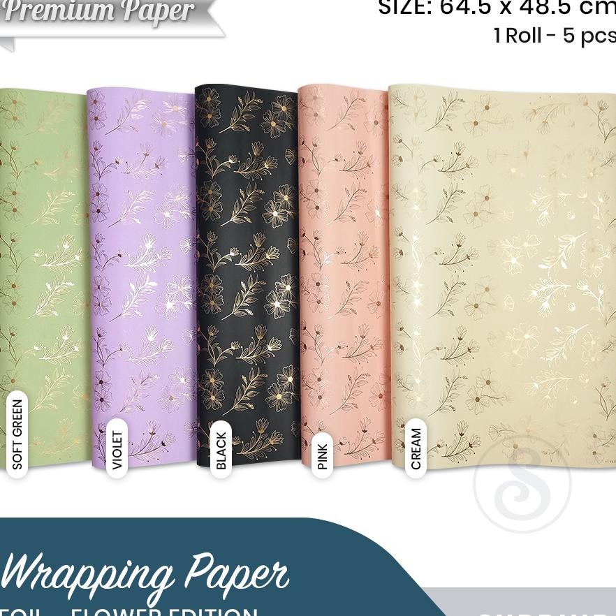 

5 Lembar Kertas Kado Foil L