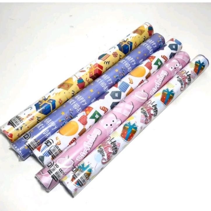 

Kertas Kado Gulung 25Pcs Mix