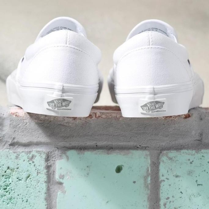Vans Slip On Skate Pro True White Original Resmi