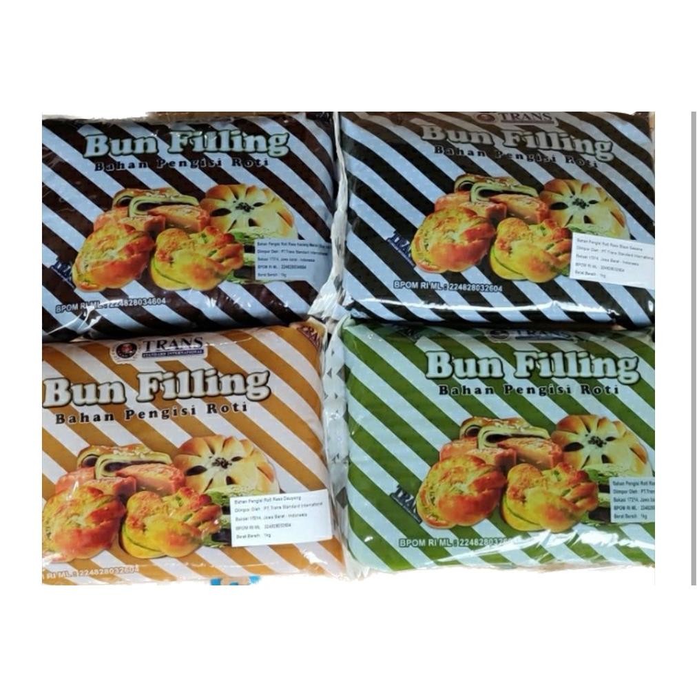 

Selai Trans Bun Filling Pandan/Red Bean/Dauyong/Black Sesame Wijen/Durian 1 Kg