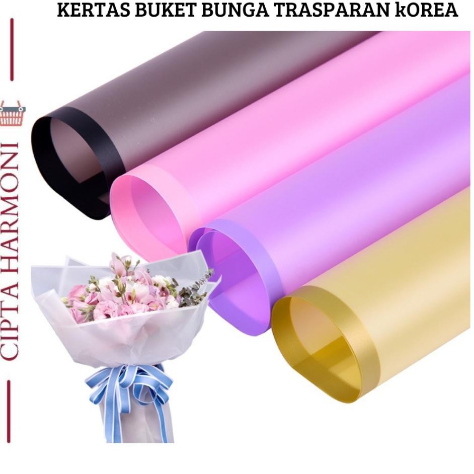 

20 Lembar Kertas Buket Bunga Trasparan List Flower Wrapping R Korea Cellophane Kb010