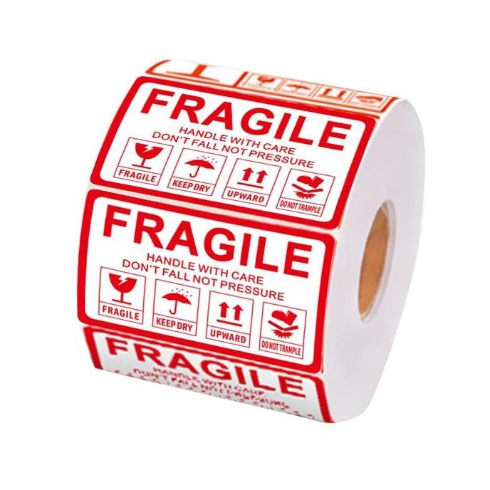 

1000Pcs Sticker Fragile Roll Handle With Care Fragile Sticker Fragile Unboxing 60 X 40 Mm Unboxing Sticker/Sticker Jangan Dibanting