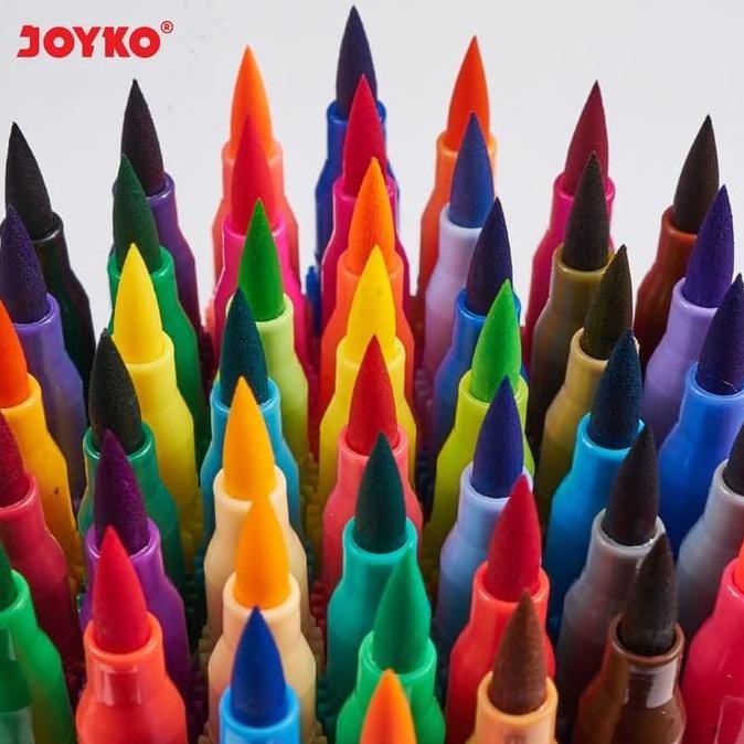 

Joyko Color Brush Pen Pena Kuas Dual Tip Spidol Set 36 Warna Clp-39