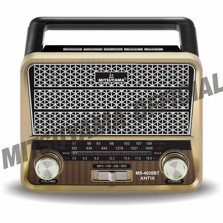 Radio Speaker Senter Led Bluetooth Mp3 Mitsuyama Ms4020Bt Antix