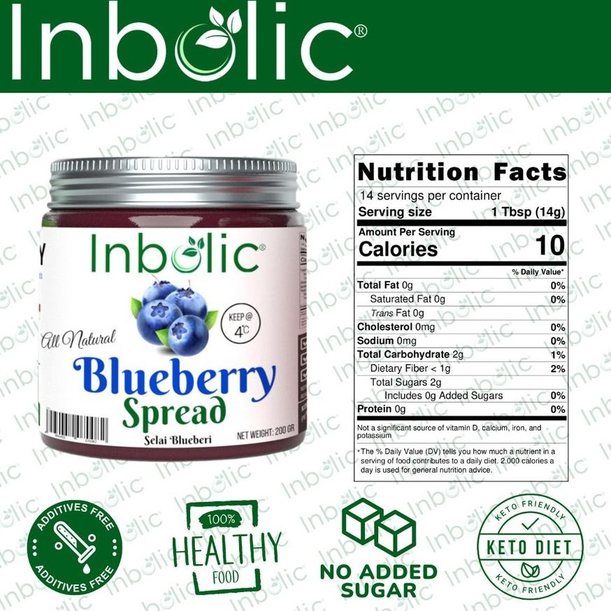 

Inbolic Blueberry Jam | No Added Sugar | Selai Bluberi Tanpa Tambahan Gula | Selai Sehat | Keto