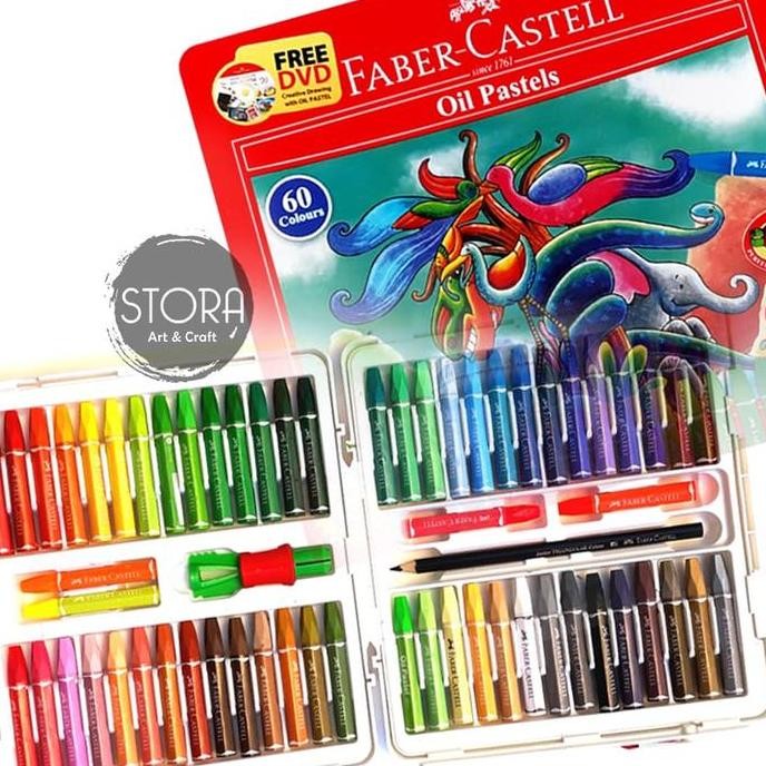 

Faber Castell Hexagonal Oil Pastel Crayon 60 Colours Warna