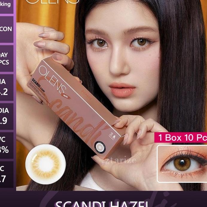 Ztarize Ready Sto Olens Scandi Hazel 1 Day Daily Soft Lens 1 Box 10P Olens X New Jeans Danielle Disp