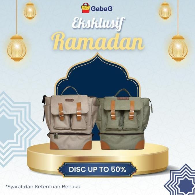 Premium GabaG Tas Asi - Backpack Cooler Bag 2 in 1 Lemon / Hazel / Zenia ( Laptop Fit)