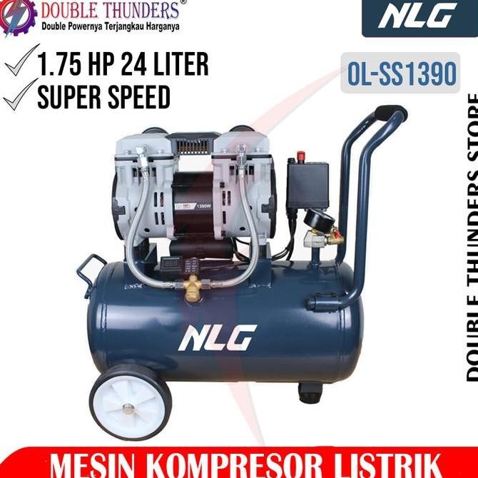 Izumi Max Om Ss1390 1,75Hp 24 Liter Mesin Kompresor Oiless Super Speed
