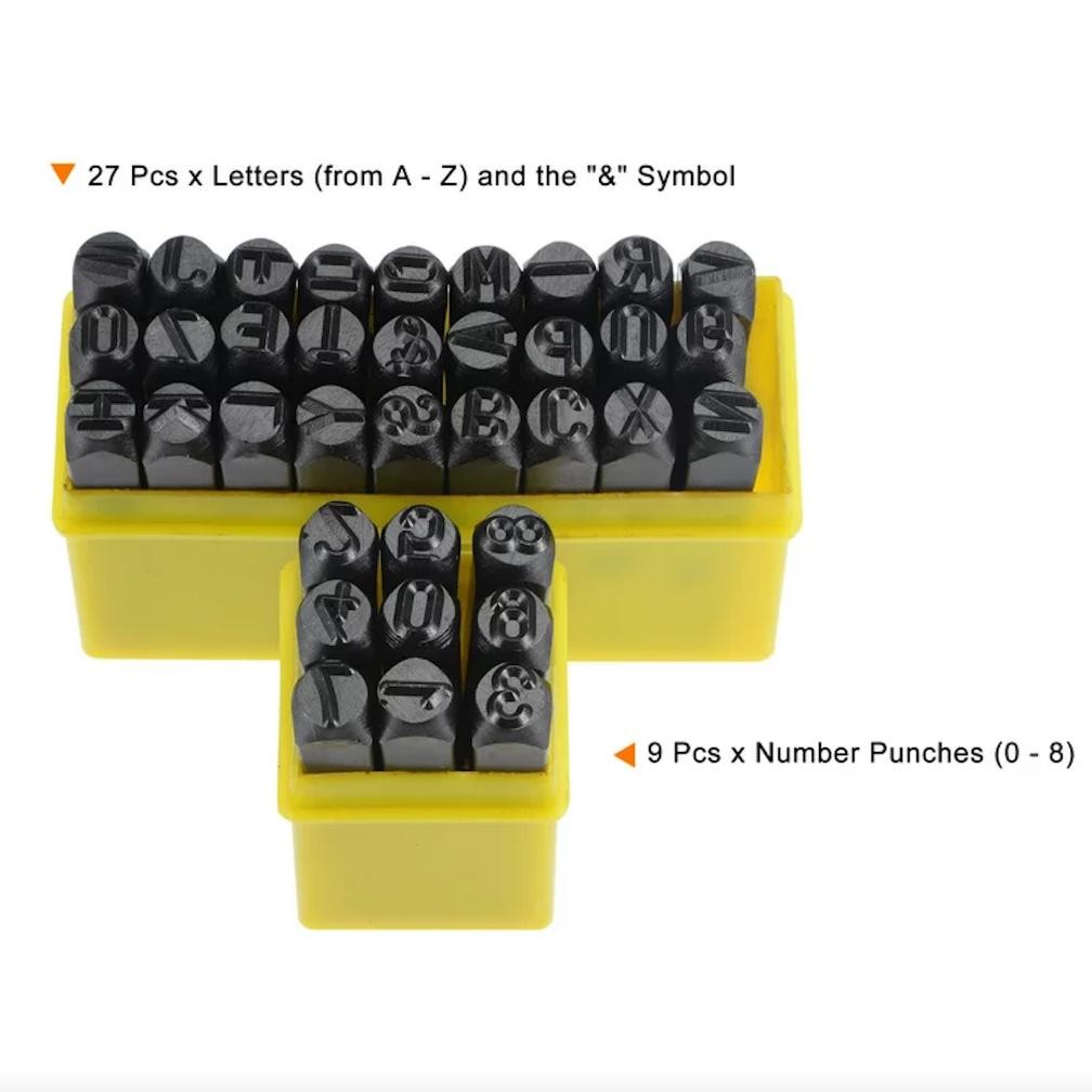 

Best Seller 8Mm Stempel Cetakan Huruf Nomor Number Letter Punch Set 36Pcs Angka Dan Huruf Ketok Besi Printing Tool Numbers Alphabets Ukuran 8Mm Steel Stamp Gratis Ongkir