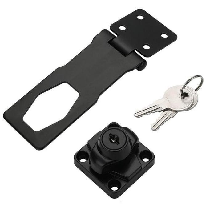 1Set Kunci Gembok Pintu Anti Maling Gembok Overpal Kunci Pintu Engsel Gembok Pintu Cantolan Gembok