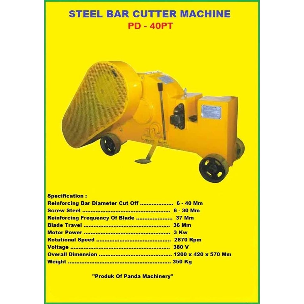 

Bar Cutter Type 40 Panda Machinery