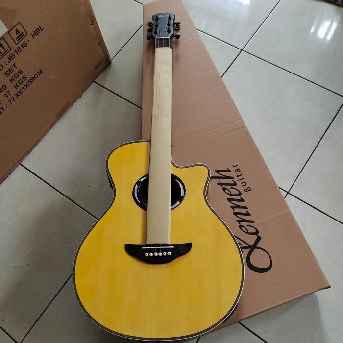 GITAR AKUSTIK ELEKTRIK MEREK KENNETH ORIGINAL TUNER LAYAR LC5/AKUSTIK