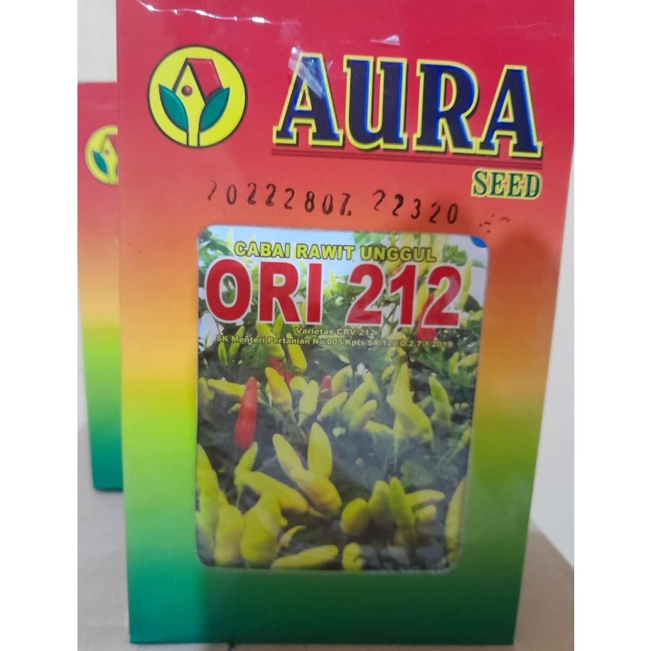 Benih Bibit Cabe ORI 212 10g Cap Aura Seed Produk Asli Cabe Rawit Setan