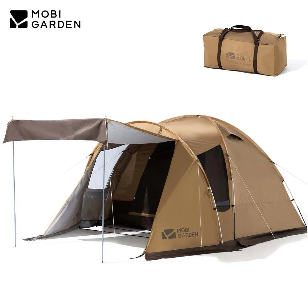 Mobi Garden Camping Tent Oxford Waterproof Big Space Family Glamping Tent 4 Person Outdoor Beachcamp
