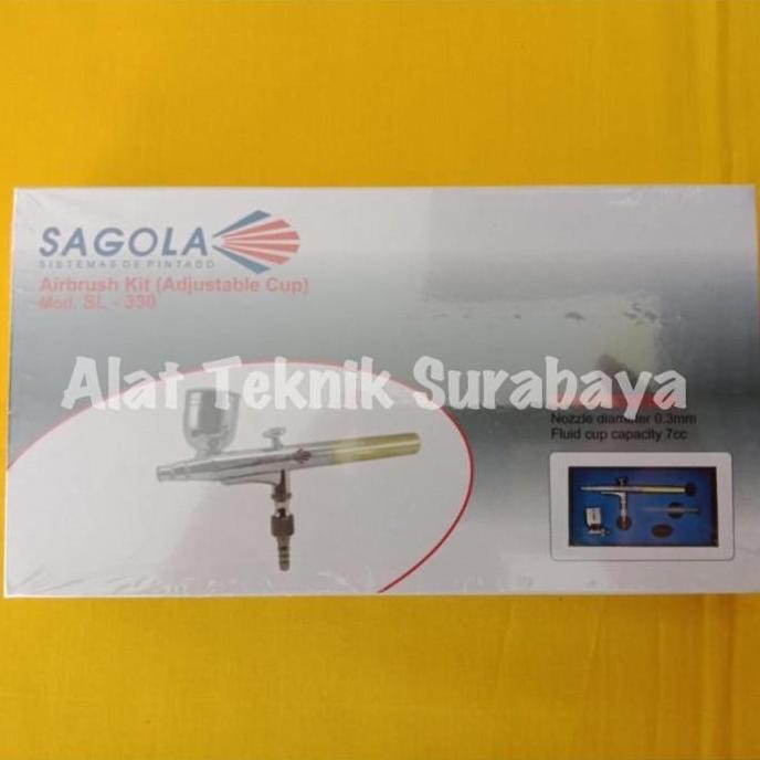 HARGA DISC - AIR BRUSH SL-330 / ALAT CAT SEMPROT ADJUSTABLE CUP SPRAYER SPUYER PAINT SPRAY LUKIS SEM