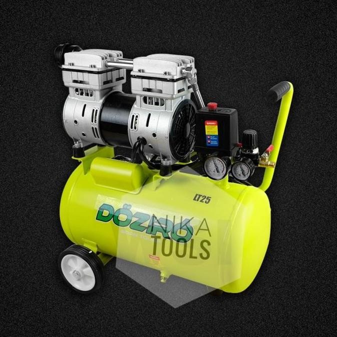 TERMURAH - Compressor 1 Hp Silent 25 L Doziro Portable Oilless Kompresor Angin