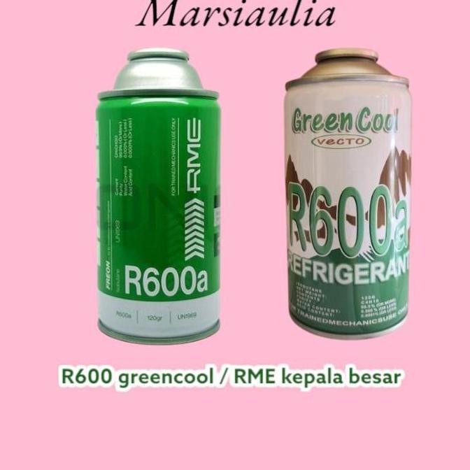 DS123 }} freon kulkas greencool atau rme600a freon r600a green cool r600a isi 120 gram drat kepala b
