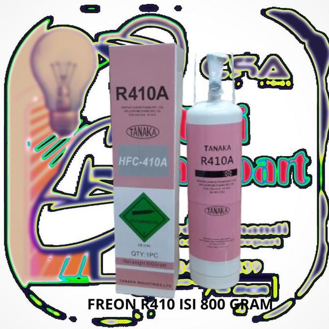 DF123 - freon AC Rumah r410 kaleng isi 800 gram plus kran freon