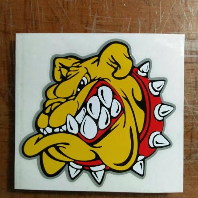 

DF358>> cutting sticker Kepala Buldog / stiker lucu
