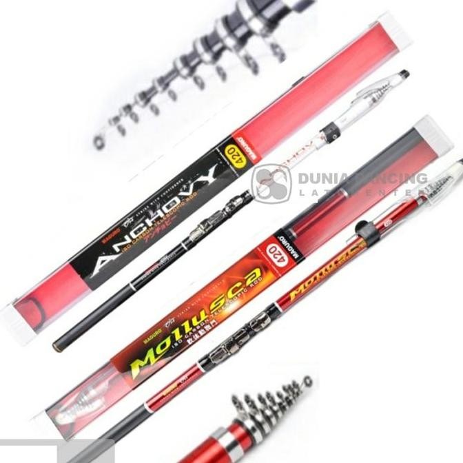 Joran Telescopic Maguro ANCHOVY | MOLLUSCA | Tegek Kolongan Joran Antena Udang