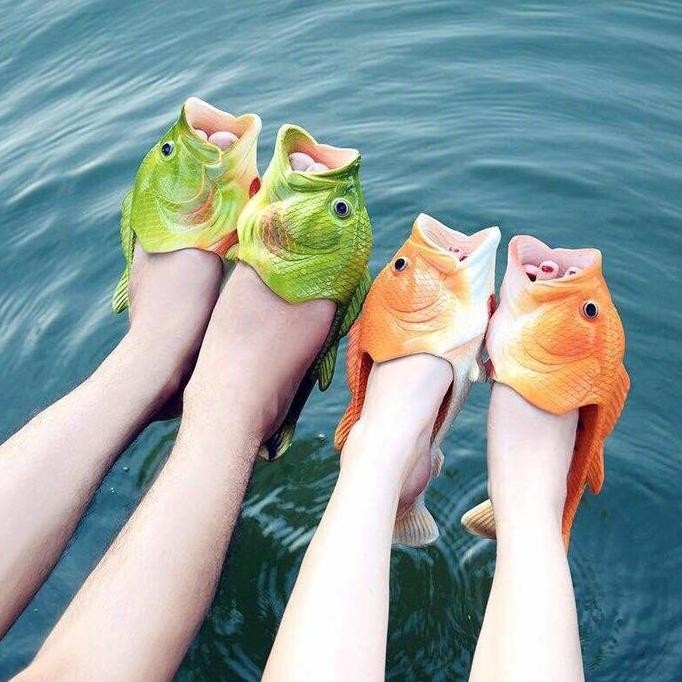 Sandal Ikan Import Anak Dewasa Sendal Motif Ikan Lucu Sandal Karakter