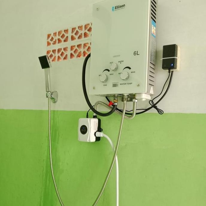 Hge24 Pompa 120Watt Dc Booster Pump Silent Otomatis Pendorong Water Heater Kran Mesin Cuci Hemat