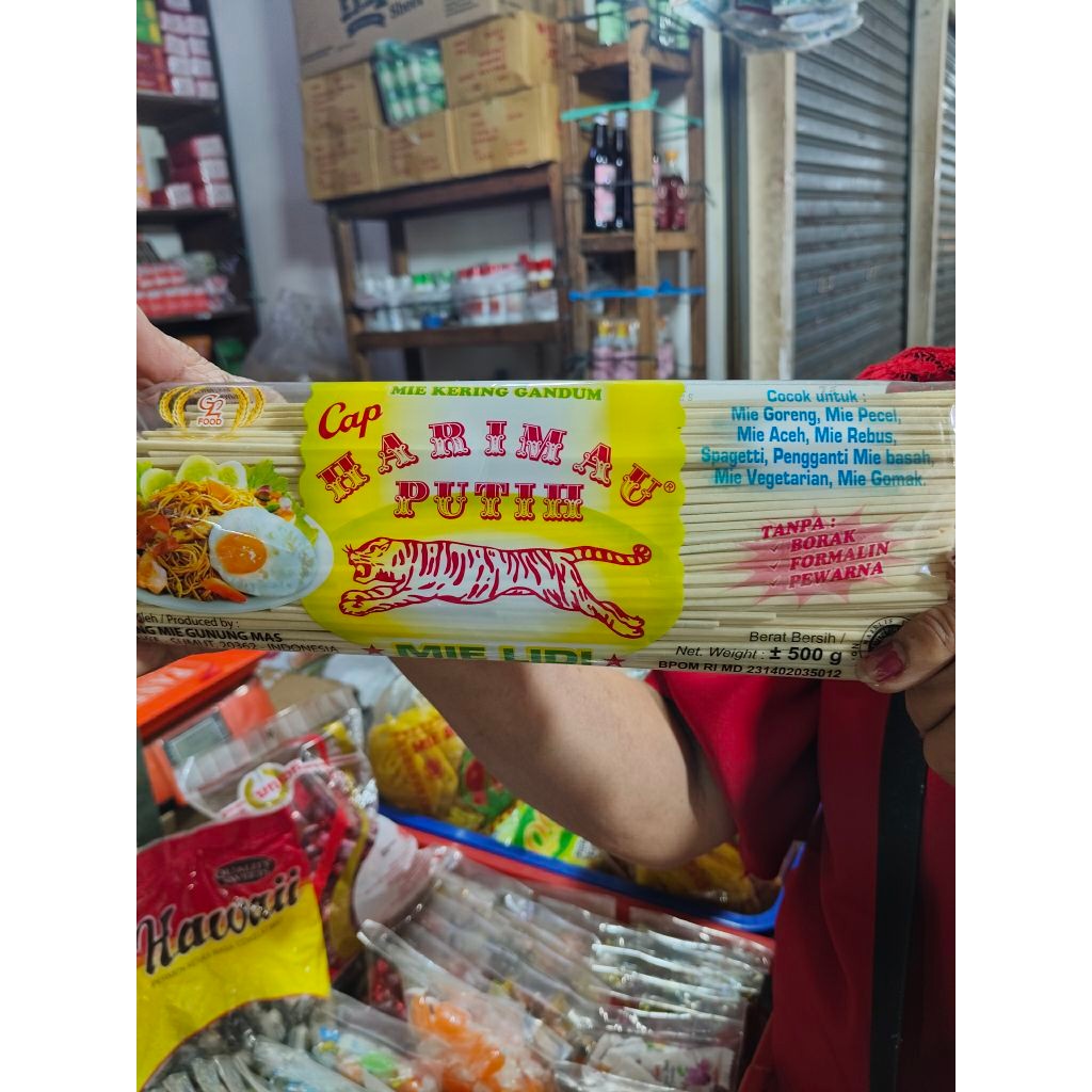 

Mie Lidi Cap Harimau Putih isi 500gr