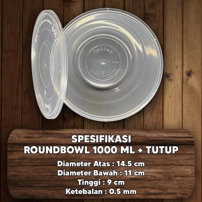 THINWALL MANGKOK 1000ML / MANGKUK PLASTIK 1000 ML /THINWALL 1000ML