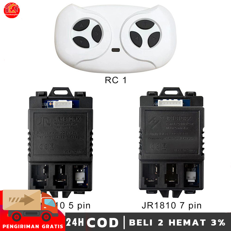 REMOT RECEIVER ZCY1810RX / JR1810RX 7PIN / 5PIN 6V - 12V MOBILAN AKI ANAK REMOTE CONTROL IC MODUL BO