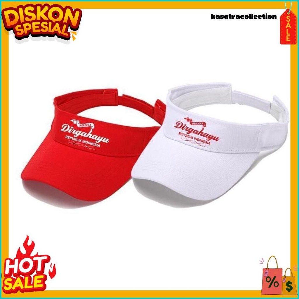 Topi Golf Senam Merah Putih Indonesia Dirgahayu 17 Agustus Topi Olahraga Pria wanita
